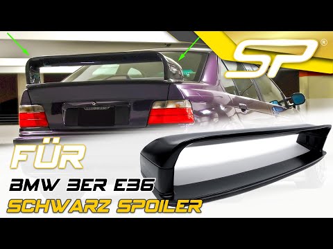 M3 GT Class 2 Heckspoiler Spoiler Flügel Schwarz Glanz für 3er E36 1990-1999 bm37