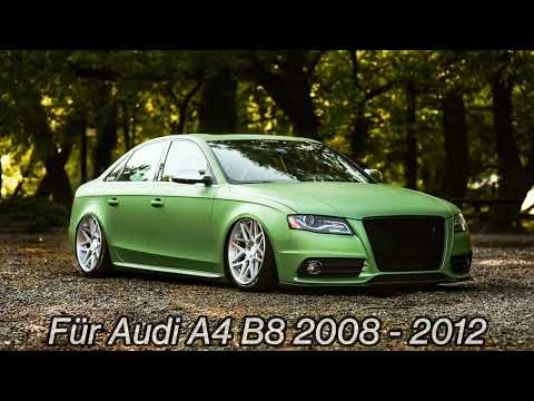 Frontgrill Kühlergrill Schwarz Glanz Grill für Audi A4 S4 B8 Avant Limo S4 2008-2011 fg224