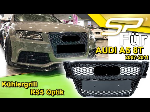 RS5 Optik Kühlergrill Frontgrill Wabengrill Schwarz für AUDI A5 8T B8 Sportback S5 2007-2011 Sales