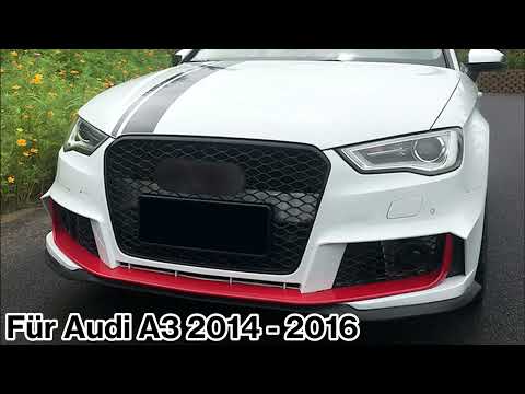 Wabengrill Kühlergrill Grill Schwarz für AUDI A3 8V S3 2012-2016 vor Facelift fg87