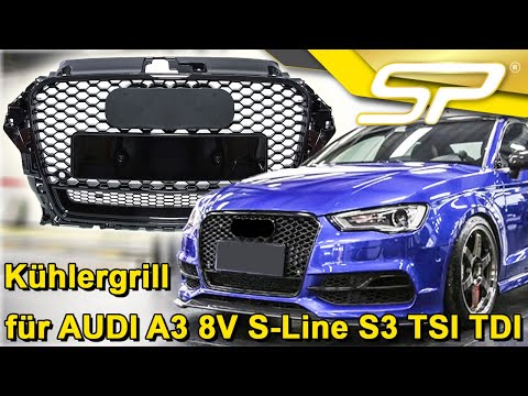 Schwarz Wabengrill Kühlergrill Front Grill für AUDI A3 8V S-Line S3 TSI TDI 2012-2016 fg121