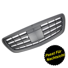 Kühlergrill Grill Matt Schwarz für Mercedes S-Klasse W222 MIT Nachtsicht 2013-2020