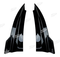 Aero Flaps Flics Heckansatz Flossen Schwarz für Mercedes C C205 Coupe 2015-2021