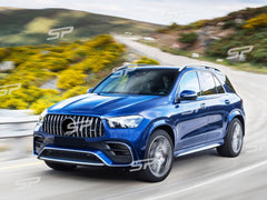 Kühlergrill Grill Panamericana GT Chrom für Mercedes GLE V167 C167 mit AMG Line ab 2019 fg92