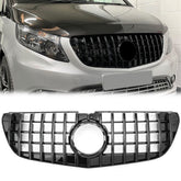 Kühlergrill GT Panamericana Schwarz für Mercedes Benz Vito W447 2014 2015 2016 2017 2018 2019