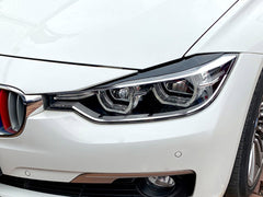 Scheinwerferblenden Böser Blick Schwarz Glanz Passend für 3er F30 F31 F80 M3 2011-2018