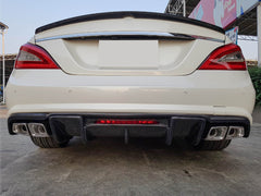 Auspuffblenden Endrohre Chrom Y Eckig für Mercedes CLS Klasse W218 C218 C219 W221 S63 AMG 2011-2018
