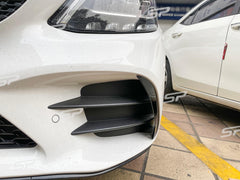 Front Stoßstange Flics Aero Flossen Flaps für Mercedes Benz C Klasse W205 C205 A205 AMG Line Modf 2018+ pz12