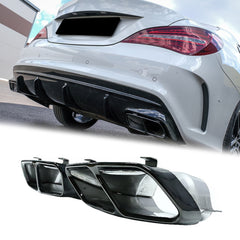 Auspuffblenden Endrohrblende Schwarz für Mercedes Benz A Klasse W176 CLA C117 CLA 45 AMG 2012-2018 et47