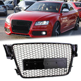 Kühlergrill Frontgrill Wabengrill Schwarz Glanz für Audi A5 8T Sportback 07-11