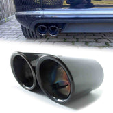 80mm Schwarz Auspuffblenden Endrohrblende Rohr Blenden für VW Tiguan 5N Passat CC B6 B7 Variant