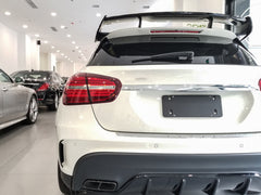 Glanz Schwarz Heck Stoßstange Aero Flaps Flossen Mercedes Benz für GLA X156 AMG Line 2013-2019 pz32