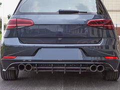 Diffusor Heckdiffusor Heckansatz Schwarz für VW Golf 7 R 2017-2021