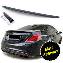 Spoiler Heckspoiler Matt Schwarz mit ABE für Mercedes S-Klasse W222 2013-2020