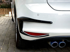 Heckstoßstange Splitter Canard Aero Flaps Spoiler Schwarz für GOLF MK7 2013-2015