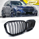 Kühlergrill Nieren Grille Grill Doppelsteg Glanz Schwarz Passend für X5 G05 ab 11.2018 fg10
