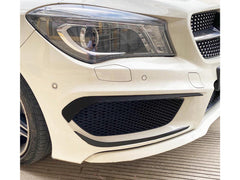 Flaps Flossen Flics Canard Glanz Schwarz für Mercedes CLA C117 X117 AMG Line CLA 45 AMG 2013-2016 pz65