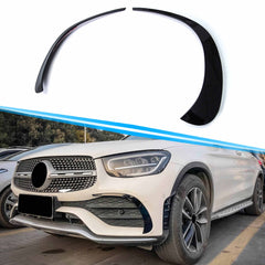 Front Stoßstange Aero Flaps Flics Schwarz für Mercedes GLC X253 C253 AMG-Line 19+