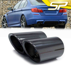 Auspuffblenden Endrohre Schwarz Passend für 5er F10 F11 520d 525d