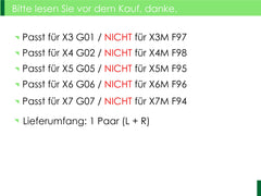 Schwarz Glanz Spiegelkappen Außenspiegel für BMW X5 G05 X6 G06 X3 G01 X4 G02 X7 G07 2018 2019 2020 2021 mc112