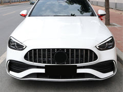 GT Chrom Kühlergrill Front Grill für Mercedes Benz C-Klasse W206 Limo S206 T-Model ab 2021 2022 fg156 Sales