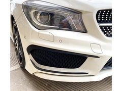Flaps Flossen Flics Canard Glanz Schwarz für Mercedes CLA C117 X117 AMG Line CLA 45 AMG 2013-2016 pz65