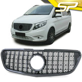 Frontgrill Kühlergrill Front Grill Carbon Optik für Mercedes-Benz Vito W447 2014-2019 VFL