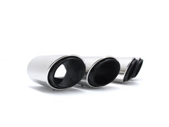 Sport Auspuff Auspuffblenden Endrohre Silber für Porsche Panamera 2017 2018 2019 2020 2021 2022 Benzin et161