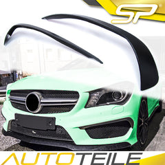 Flaps Flossen Flics Canard Matt Schwarz für Mercedes CLA C117 X117 AMG Line CLA 45 AMG 2013-2016 pz17
