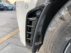 Front Stoßstange Aero Flaps Flics Glanz Schwarz für Mercedes Benz GLC X253 GLC43 AMG ab2019 pz42