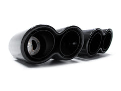 2x Carbon Duplex Endrohrblenden Auspuffblenden Edelstahl Passend für AUDI VW Universal 61-64mm et114