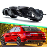 Auspuffblenden Auspuff Schwarz Glanz für Mercedes EKlasse W212 Facelift S Klasse W222 S65 AMG 2013+