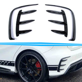 Aero-Kits Flossen Heck Stoßstange Flaps Flics Schwarz für Mercedes A Klasse W176 AMG Line A45 AMG 2013-2018 pz5