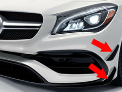 Front Stoßstange Flaps Lippe Glanz Schwarz für Mercedes CLA W117 AMG Line 2016 2017 2018 2019 pz72