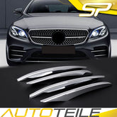 Stoßstange Gitter Finnen Chrom Leiste Für Mercedes Benz E-Klasse W213 S213 C238 mit AMG Paket 2016-2020