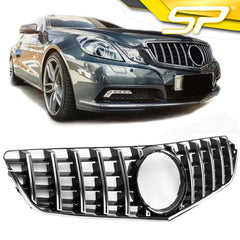 Kühlergrill Grill GT Chrom schwarz für Mercedes Benz W207 E-Klasse 2009-2013