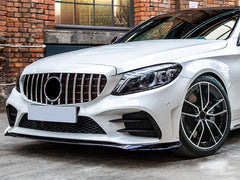Nebelscheinwerfer Blenden Flaps Schwarz für Mercedes C W205 S205 AMG Line 19-21
