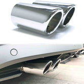 68mm Chrom Auspuffblenden Endrohrblende für VW GOLF 7 Golf VII GOLF 6 Golf VI TSI TDI 2009-2021