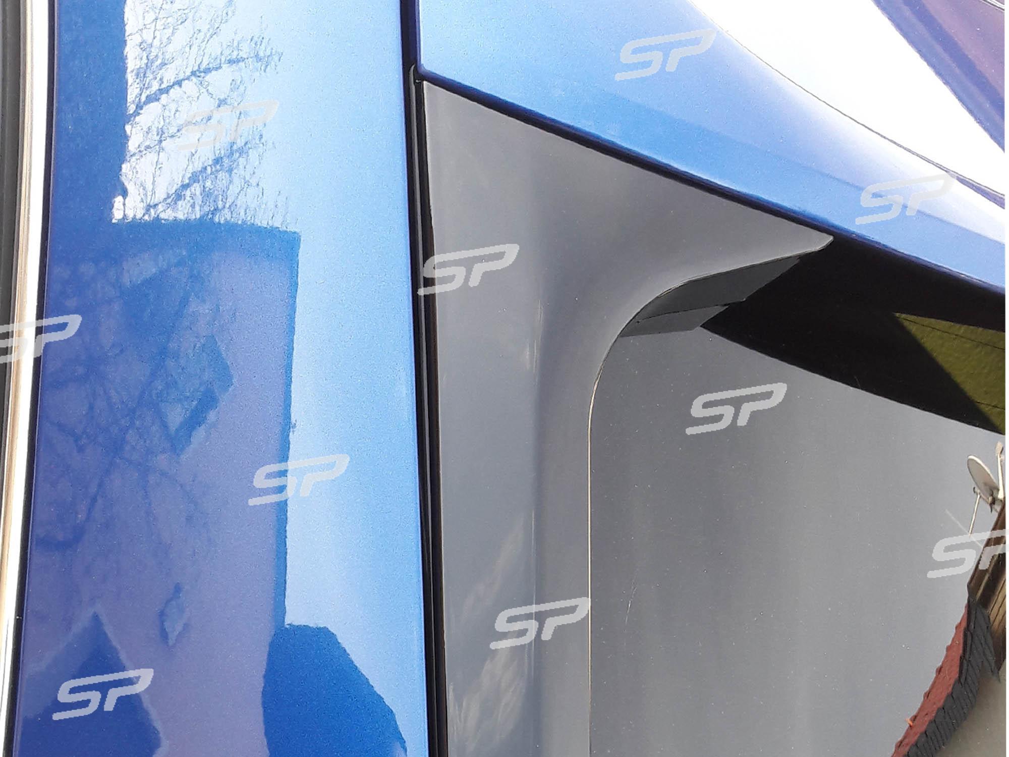 Heck Spoiler Flaps Vertikale Fenster Schwarz Glanz  für AUDI A6 C7 Allroad Avant 2012-2018