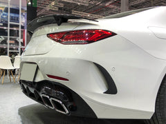 Schwarz Glanz Heck Stoßstange Flaps Aero Flics für Mercedes Benz CLS C257 AMG Line CLS53 2018-2022 pz39