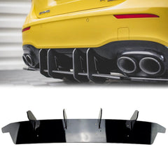 Diffusor Heckdiffusor Heckansatz Heckschürze Schwarz für Mercedes A Kl. W177 A35 A45 AMG ab 2018