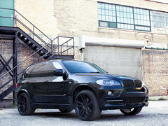 7x Schwarz Innentürgriff Innen Türgriffe + Verkleidungssatz Passend für X5 E70 X6 E71 E72 2008-2014 it56