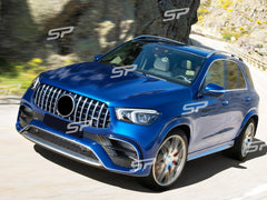 Kühlergrill Grill Panamericana GT Chrom für Mercedes GLE V167 C167 mit AMG Line ab 2019 fg92