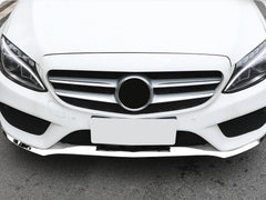Chrom Front Spoiler Stoßstange Frontspoiler Lippe für Mercedes Benz C-Klasse W205 S205 A205 C205 AMG Line C43 AMG 2015-2018 di99
