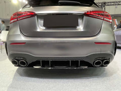 Diffusor Heckdiffusor + Auspuffblenden für Mercedes Benz A-Klasse W177 AMG Line A45 AMG ab 2018 di64