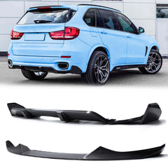 Diffusor Heckdiffusor + Front Spoiler Lippe Stoßstange Carbon Optik Passend für X5 F15 Sport Paket