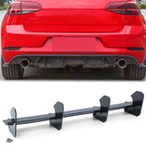 Diffusor Heckdiffusor Heckansatz Schwarz für VW Golf 7 R 2017-2021