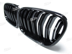 Kühlergrill Nieren Grille Grill Doppelsteg Glanz Schwarz Passend für X3 F25 2010-2014 vor LCI fg122