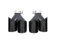 Auspuffblenden Endrohre Auspuff Blenden Schwarz Passend für 5er F10 F11 6er F12 F13 520d 530d 650i