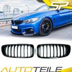 Kühlergrill Nieren Grille Frontgrill Glanz Schwarz Passend für 4er F32 F33 F36 F82 F83 fg68